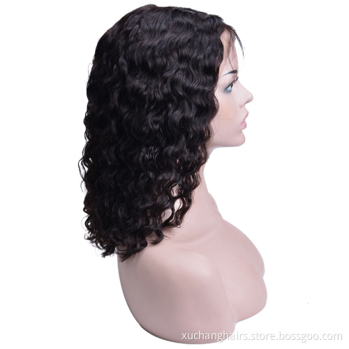 Wholesale Low Price Raw Human Hair Wigs Drop Shipping Brazilian Water Wavy Bob Wigs For Black Women